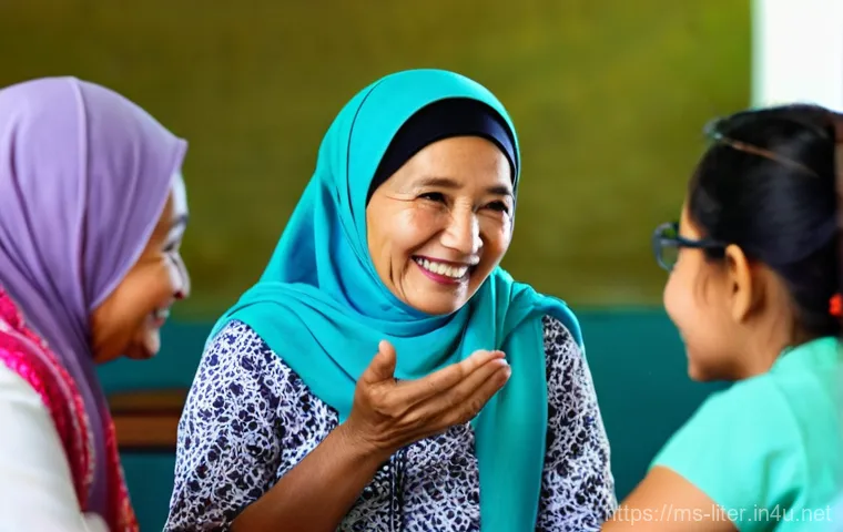문해교육사와 학습 계획 설계법 - **Understanding and Connecting in an Adult Literacy Class**
"A vibrant and empathetic scene insi...