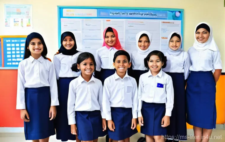 문해교육사와 필수 학습 관리 도구 - **A Malaysian Classroom Engaged in Digital Literacy**
    A bright, modern primary school classroom ...