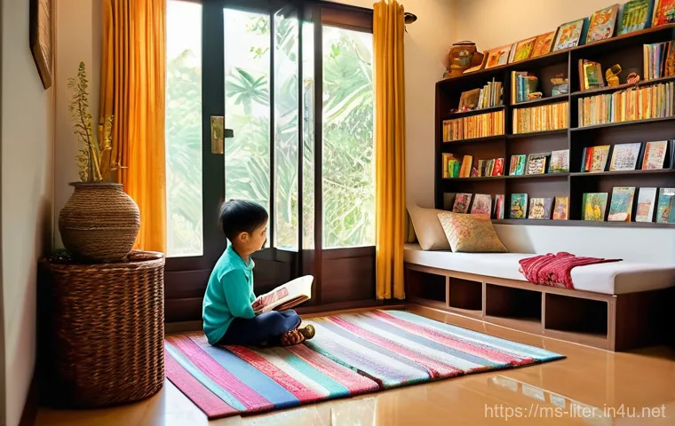 문해교육사와 학습 이론 분석법 - **A modern Malaysian primary school classroom bustling with activity.** A dedicated female Malaysian...